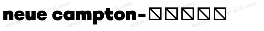 neue campton字体转换